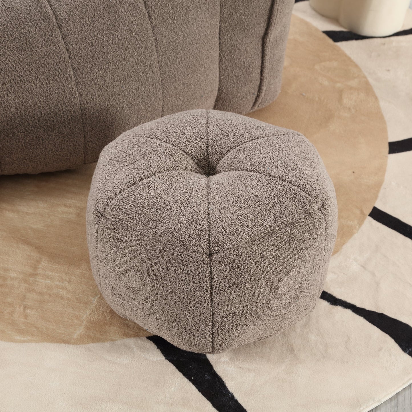Soft Bean Bag Lazy Sofa with Footstool