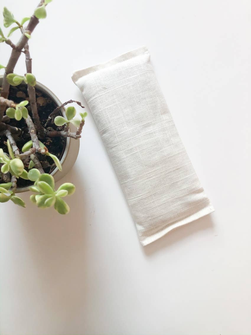 Beige Weighted Eye Pillow / Butter Me Up Organics