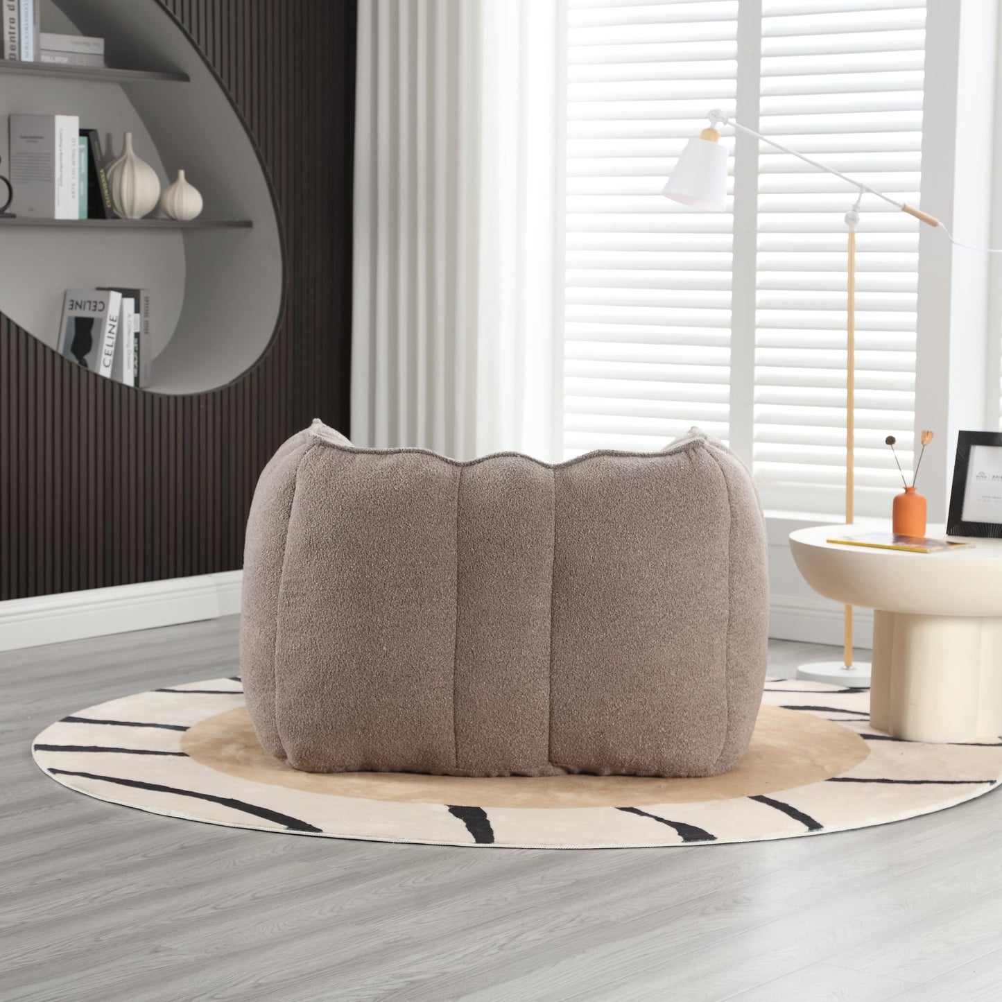 Soft Bean Bag Lazy Sofa with Footstool