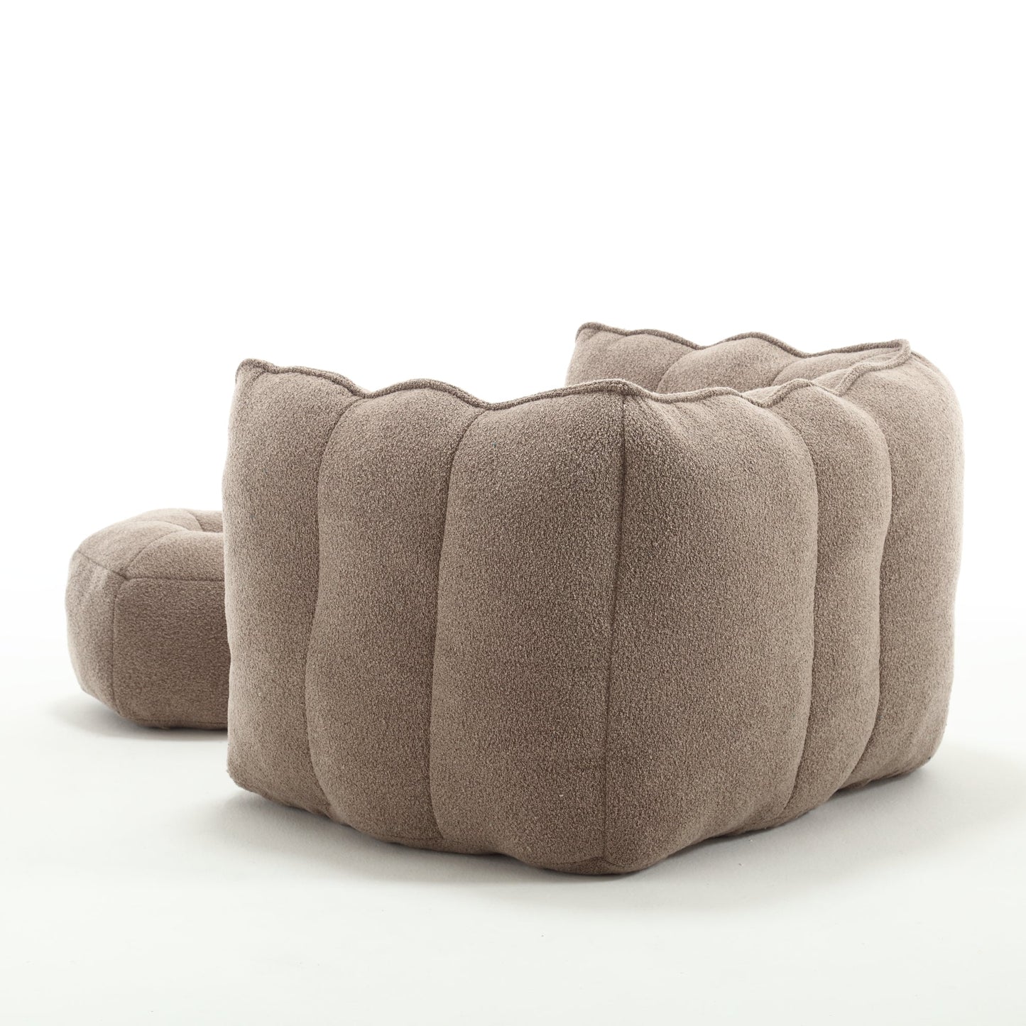 Soft Bean Bag Lazy Sofa with Footstool
