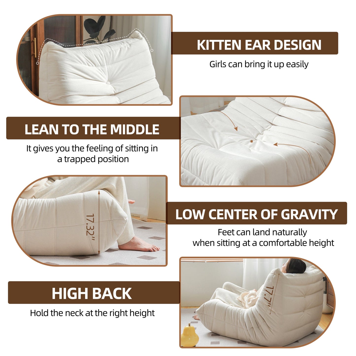Oversized Bean Bag Lounger