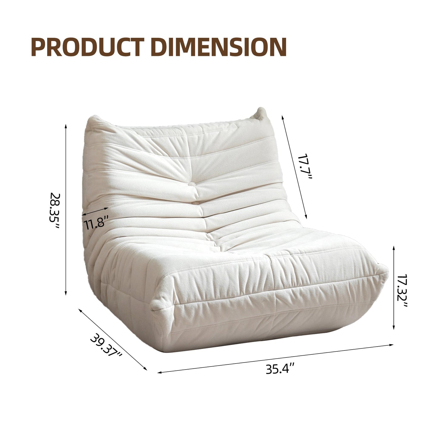 Oversized Bean Bag Lounger