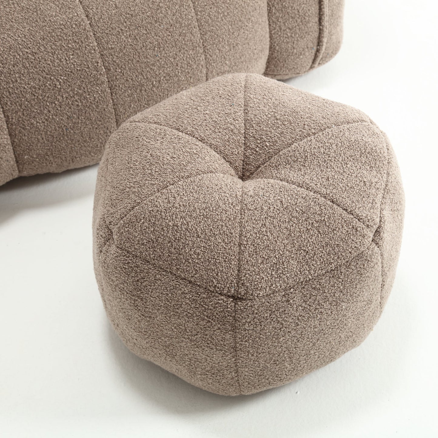 Soft Bean Bag Lazy Sofa with Footstool