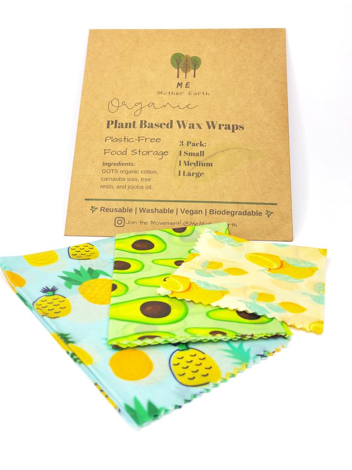 Plant Based Wax Food Wraps 3-Pack