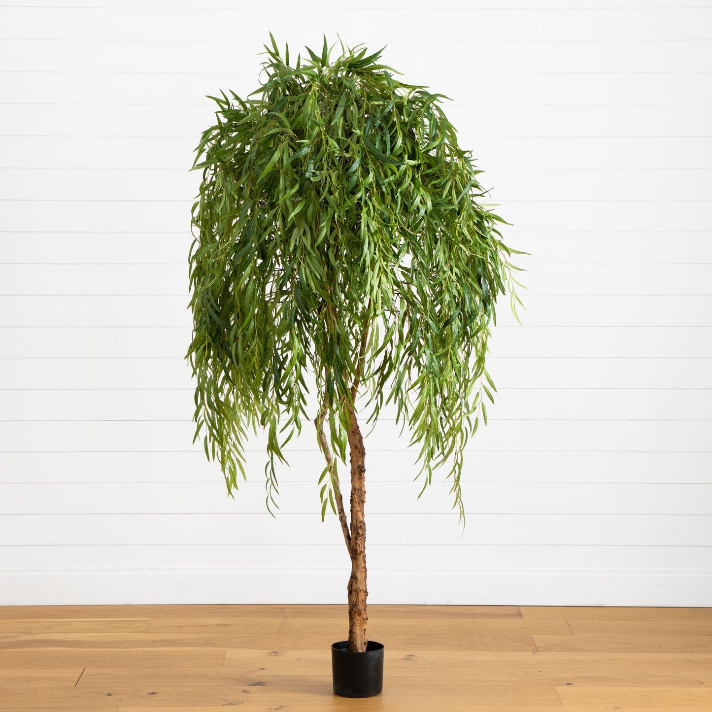 7’ Artificial Willow Tree with Lifelike Green Canopy