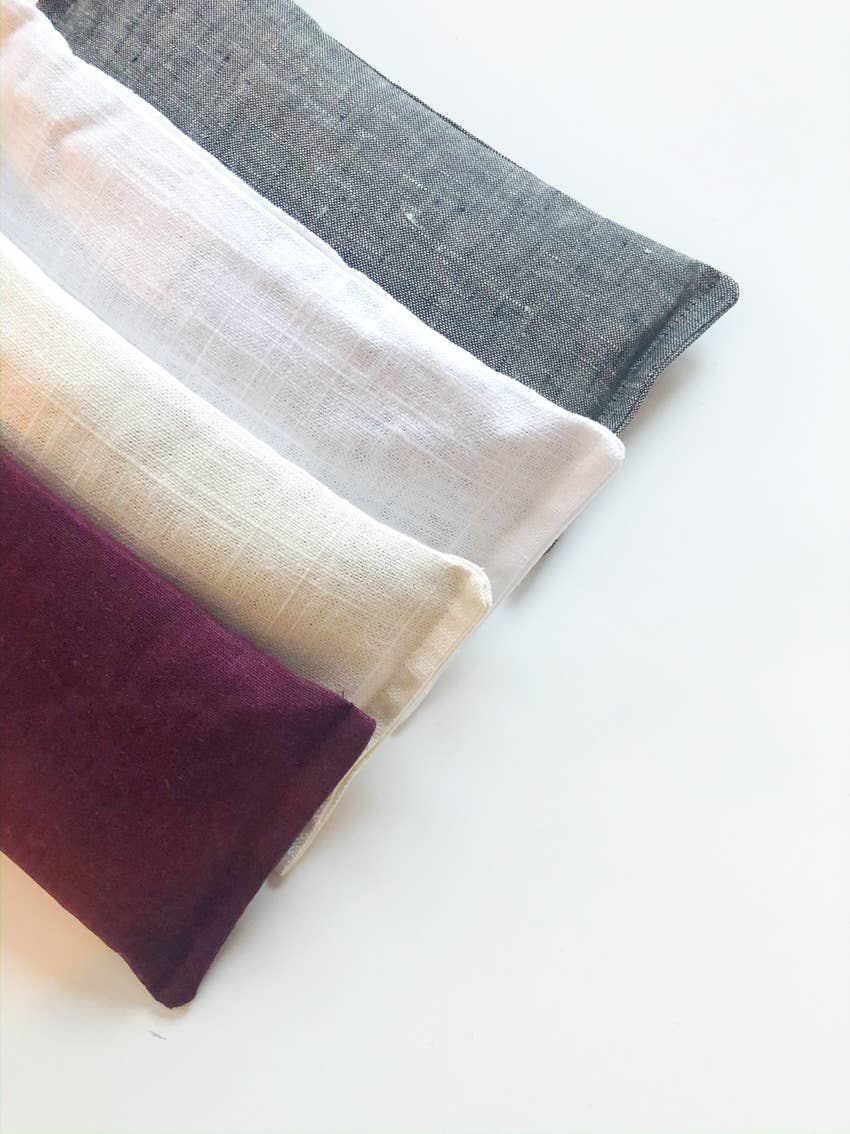Beige Weighted Eye Pillow / Butter Me Up Organics
