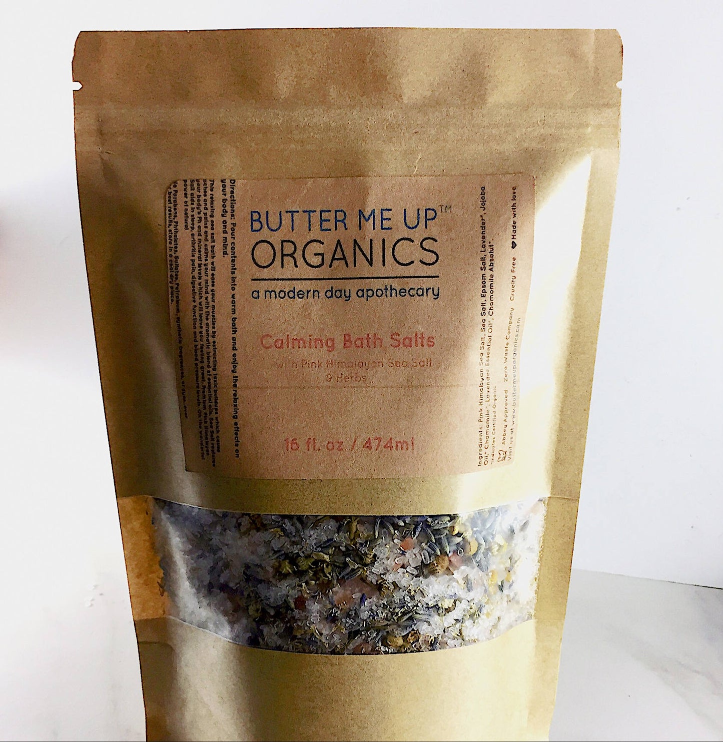 Lavender & Chamomile Calming Organic Bath Salts for Detox and Relaxation
