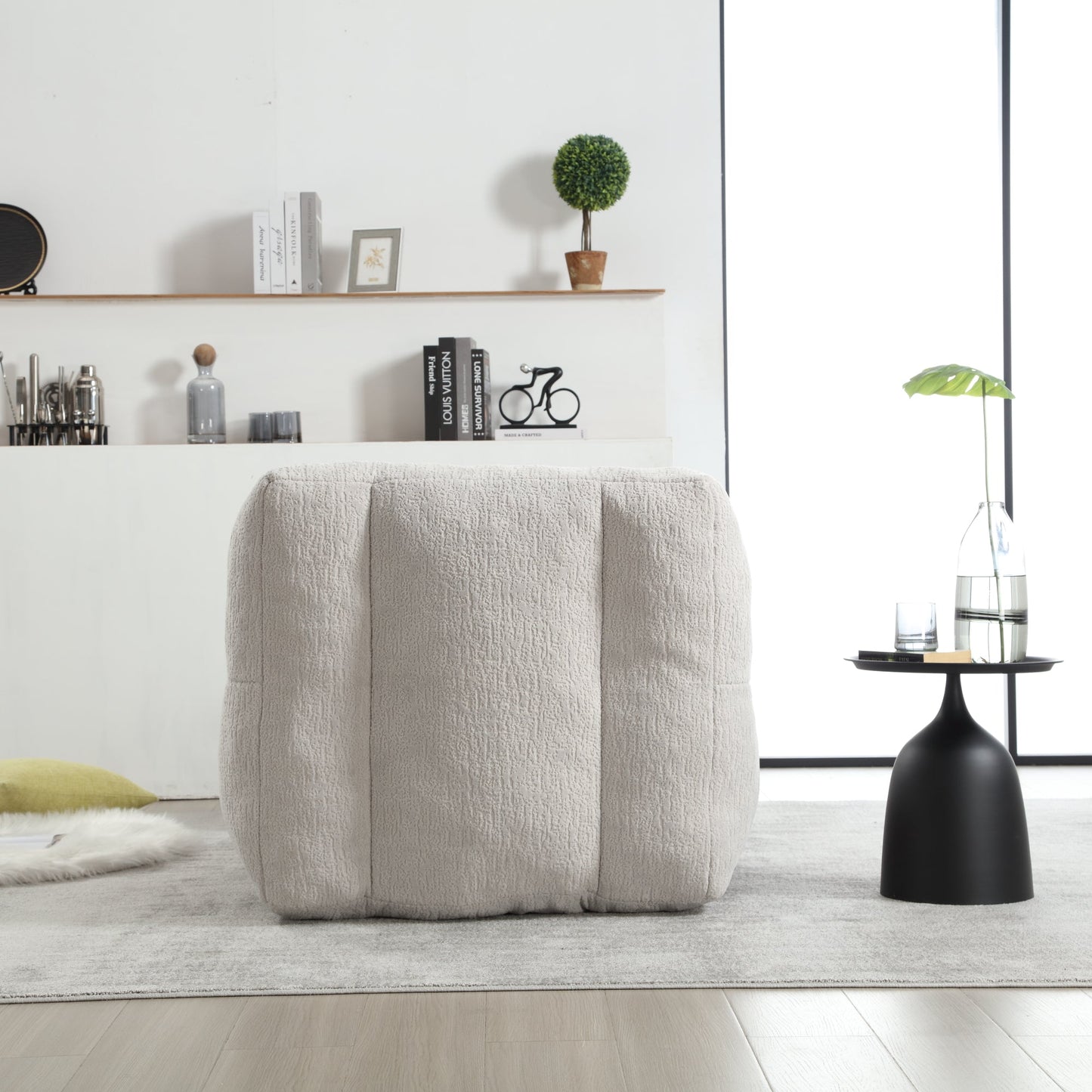 Super Soft Couch Chair With Memory Foam and Footstool
