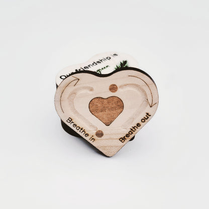 Pocket heart breathing tool - emotional regulation tool - peace corner