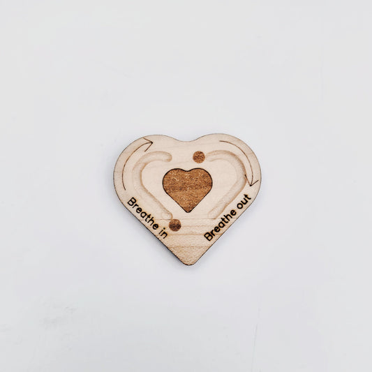 Pocket heart breathing tool - emotional regulation tool - peace corner