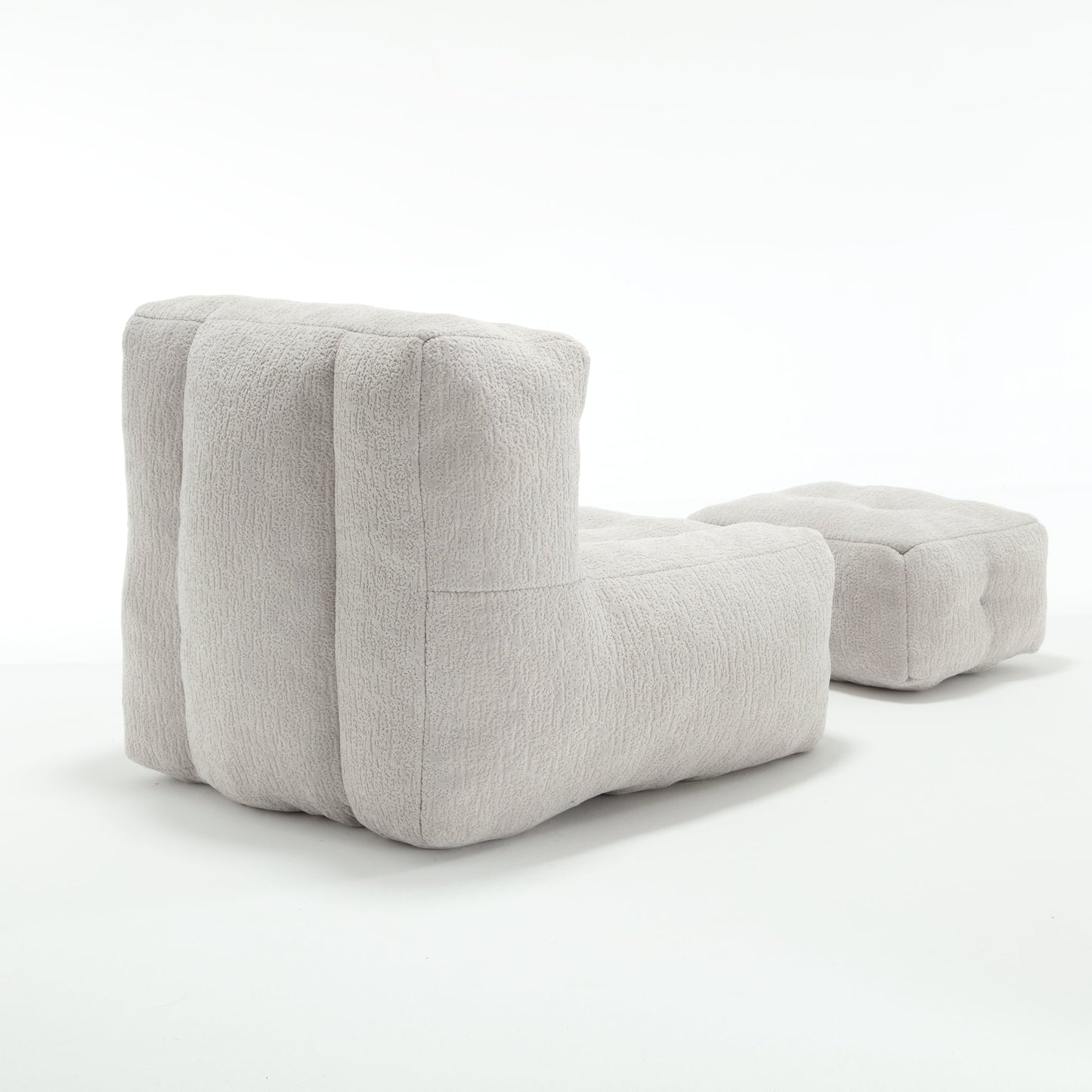 Super Soft Couch Chair With Memory Foam and Footstool