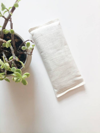 Beige Weighted Eye Pillow / Butter Me Up Organics