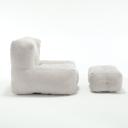 Super Soft Couch Chair With Memory Foam and Footstool
