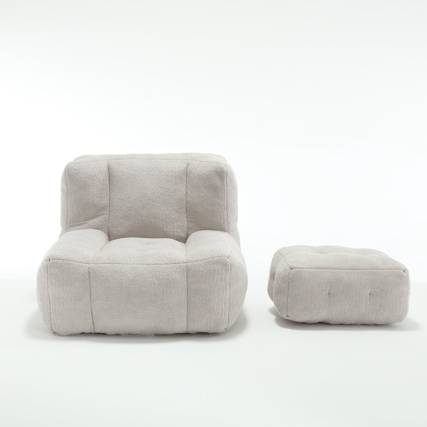 Super Soft Couch Chair With Memory Foam and Footstool