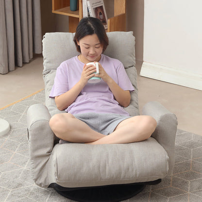 Adjustable Lounge Chair with 360° Rotation