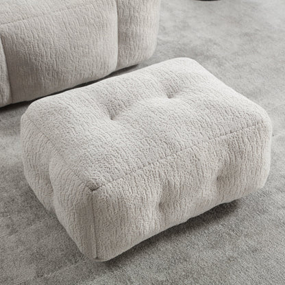 Super Soft Couch Chair With Memory Foam and Footstool