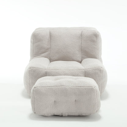 Super Soft Couch Chair With Memory Foam and Footstool