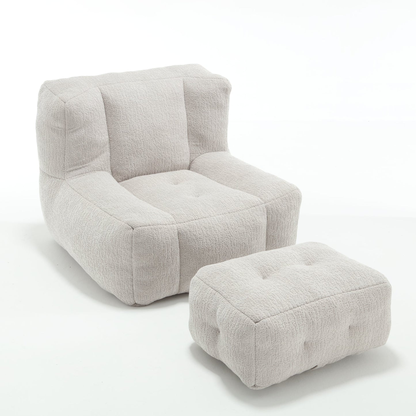 Super Soft Couch Chair With Memory Foam and Footstool