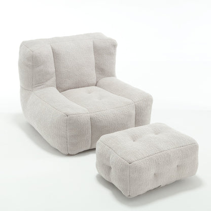 Super Soft Couch Chair With Memory Foam and Footstool