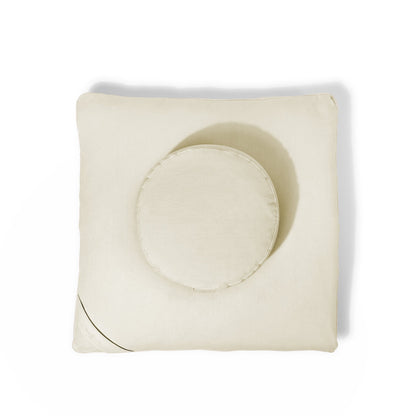 Organic Meditation Cushion Set - Vanilla