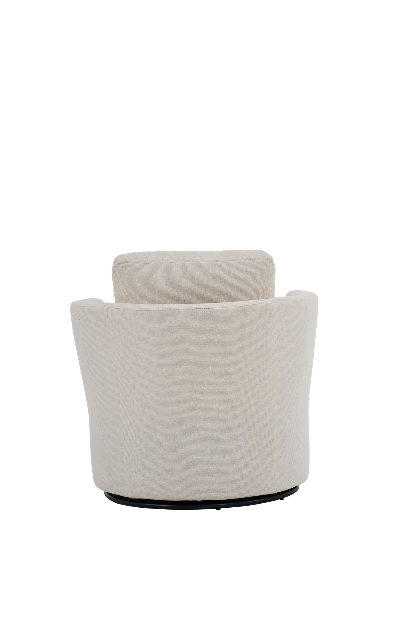 Rotating Bucket Chair – 360° Swivel Club Armchair (Beige)