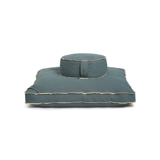 Organic Meditation Cushion Set - Ocean