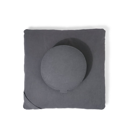 Organic Meditation Cushion Set - Slate