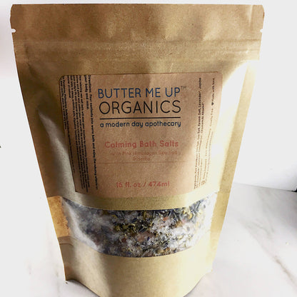 Lavender & Chamomile Calming Organic Bath Salts for Detox and Relaxation
