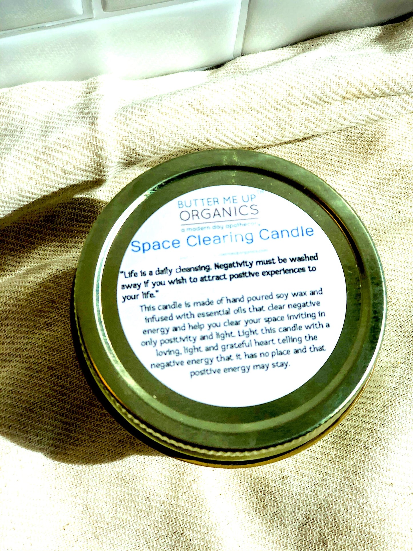 Space Clearing Intention Candle