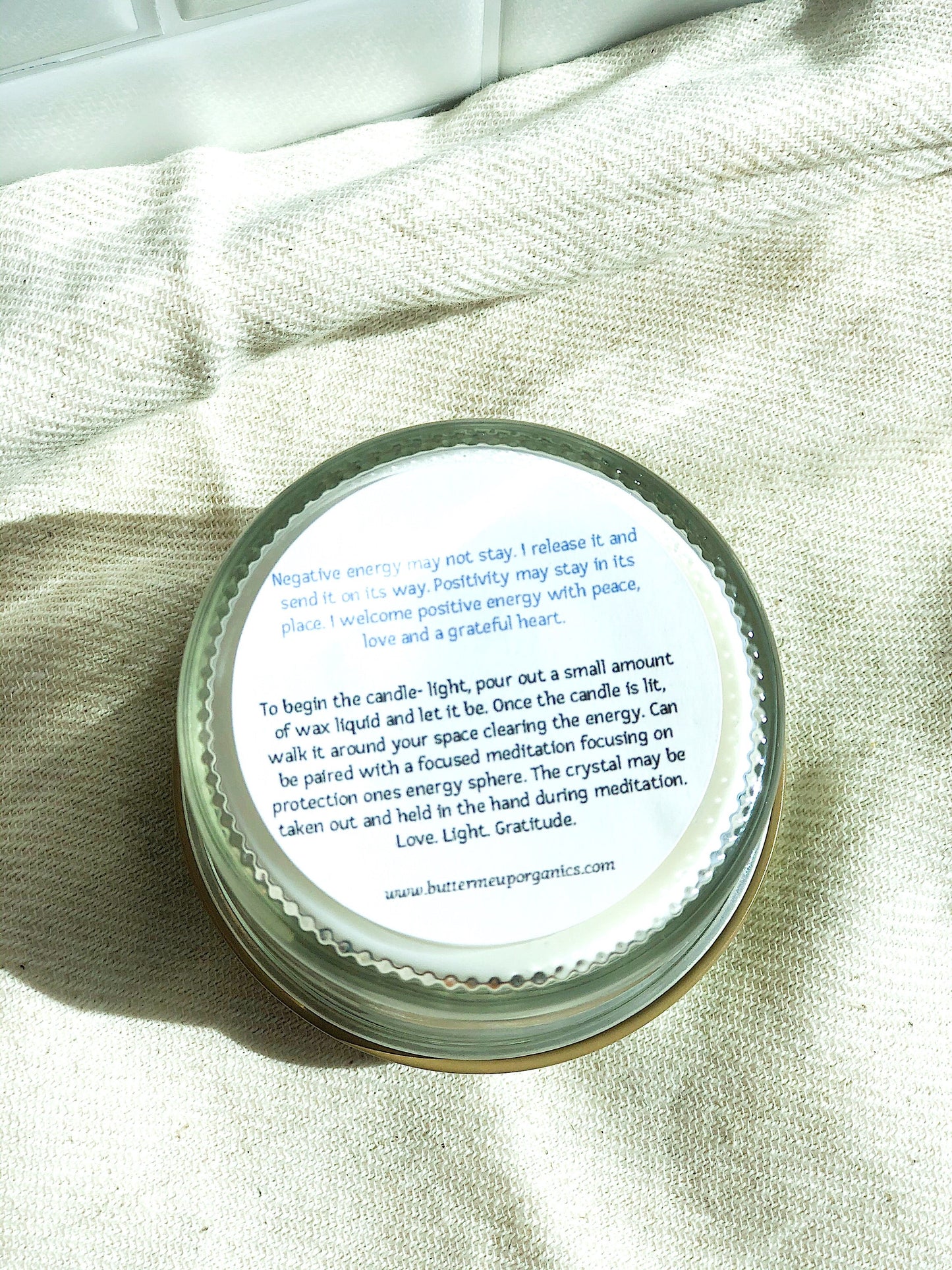 Space Clearing Intention Candle